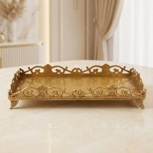 سینی مستطیل لبه طرحدار کوچک